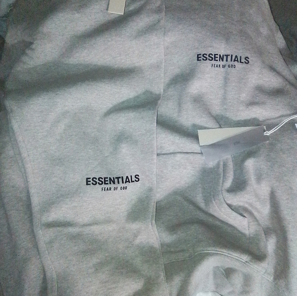Essentials Fear of God Dark Oatmeal Sweat Suit  AUTHENTIC XXL